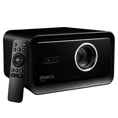 Elara IRIKO PRIZM MAX Full HD 1080P 4K Supports 1500 ANSI Android Projector with Upto 300" Display, 32GB+2GB, WiFi, BT, Multi-Device Compatibility Auto Focus, Keystone, Home & Gaming Projector Black