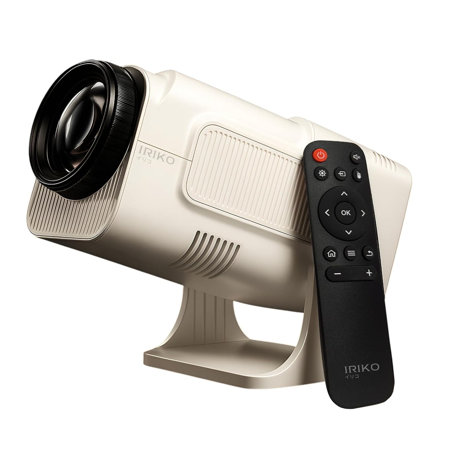 IRIKO Prism Plus Smart Projector | Full HD 1080P Support | Android Smart Projector | 150” Big Screen | Auto Keystone | 180° Adjustable Stand | Portable Home Theater Projector
