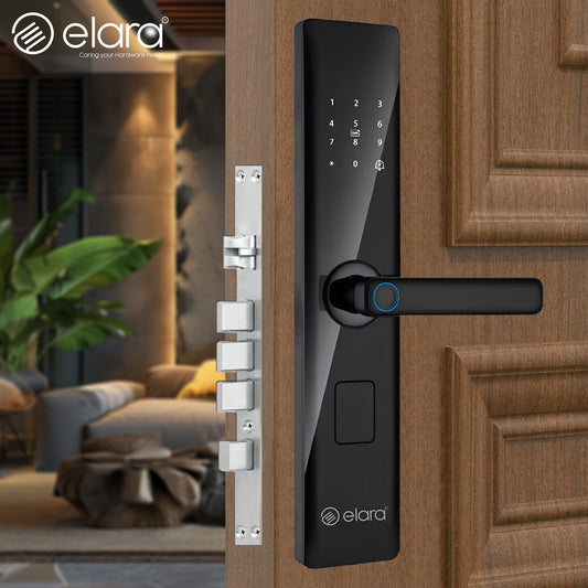 (Certified Refurbished) Elara Smart Lock | Biometric Fingerprint Door Lock with RFID Card, PIN Code & Mechanical Key Unlock | Great Condition