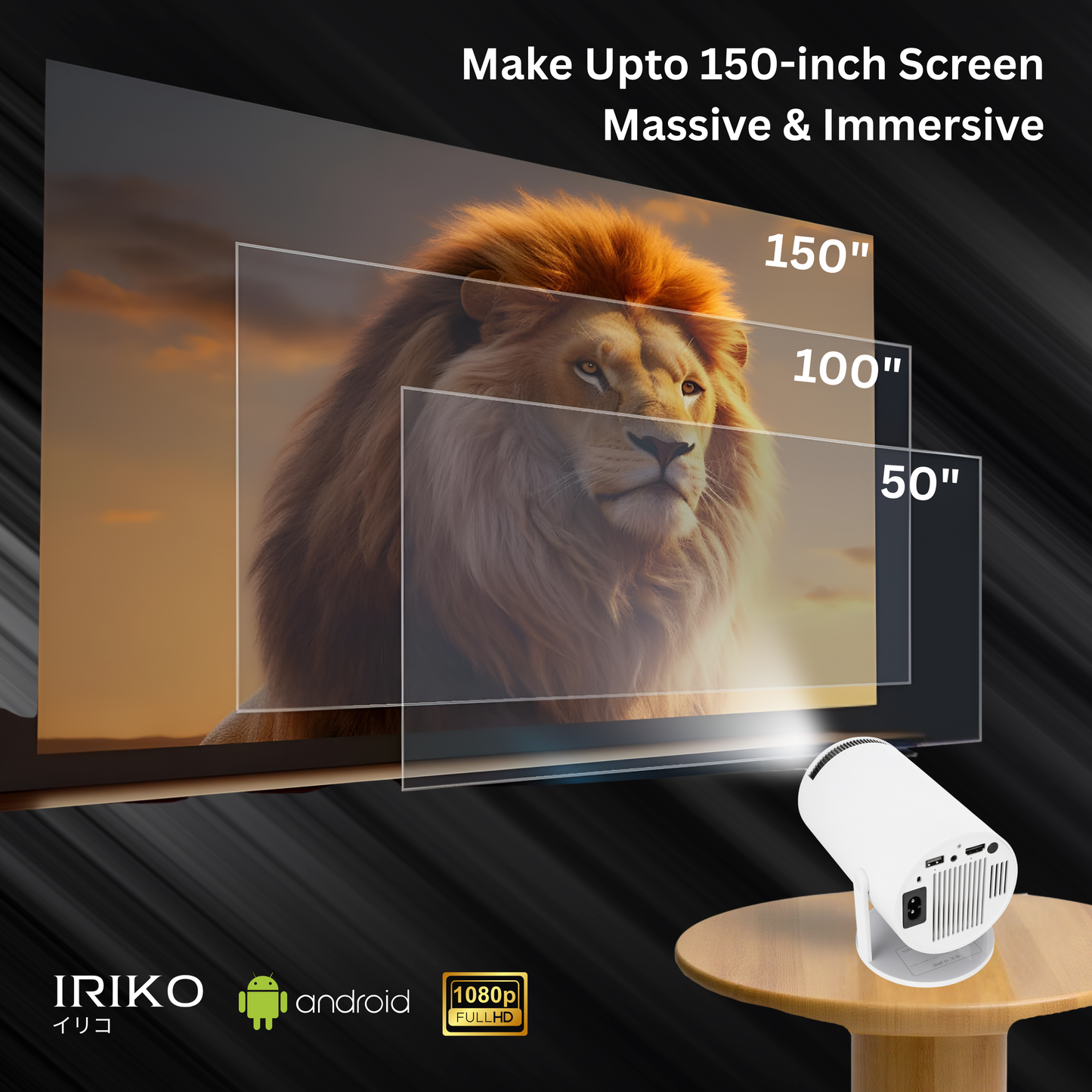 Iriko Prizm GO Smart Projector | Big Screen Entertainment, Anywhere