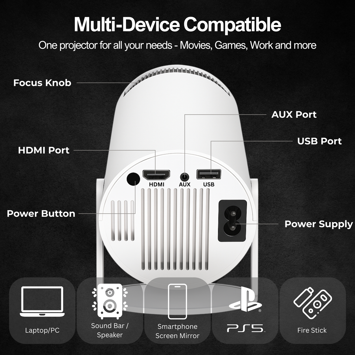 Iriko Prizm GO Smart Projector | Big Screen Entertainment, Anywhere
