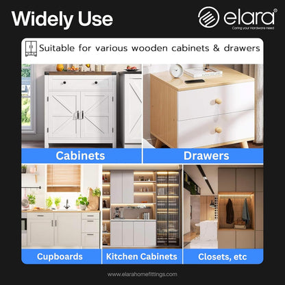 Elara DX-2 Smart Drawer Lock with Auto-Locking System, RFID Card Access, Low Battery Alert, Hidden Lock, Black