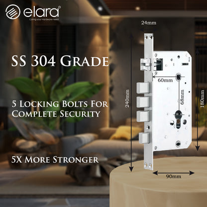 (Certified Refurbished) Elara Smart Lock | Biometric Fingerprint Door Lock with RFID Card, PIN Code & Mechanical Key Unlock | Great Condition
